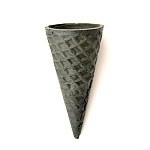 Вафельный Рожок черный 10 шт, h11 см, d4,6 см, арт 88109