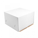 Коробка для торта 240*240*220 белая без окна МГК NEW