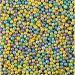 Посыпка шарики голубо-лилово-желтые 2 мм 100 гр