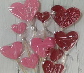Карамельный топпер Набор сердец в асс. 5шт 003-009
