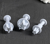 Набор плунжеров для мастики и теста "Звезды" 3 шт 1004299