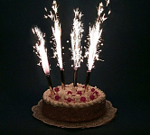 Набор тортовых свечей "Фонтаны" 12,5 см 4 шт в наборе 1553639