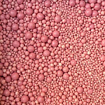 Декор воздушный рис в розовом шоколаде малина 50 гр (2-11 мм)