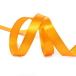 Лента атласная золотая ширина 12 мм длина 33 м арт3017