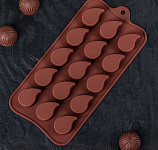 Форма для шоколада «Капелька», 21,5*10,4 см, 15 ячеек (2,3*3 см) 3624969