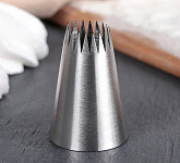 Насадка французская звезда d=3,4 см выход 1,1 см (№352) 3831044