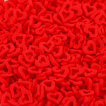 Посыпка сердечки красные двойные с наклоном 100 гр 93909