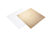 Подложка квадратная усиленная золото 220*220 мм толщина 1,5 мм