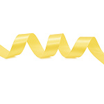 Лента атласная темно-желтая (040) ширина 25 мм длина 22,86 м