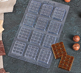 Форма для шоколада «Вкусная плитка шоколада», 22*13 см 4515967