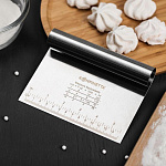 Шпатель кондитерский с размерной линейкой высота 15*11 см 1290521