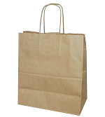 Пакет упаковочный с ручками цвет Крафт СРЕДНИЙ 260*150*350 см OSQ CarrBag t26