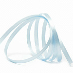 Лента атласная светло голубая (130) ширина 3 мм, длина 100 м