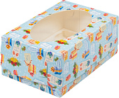 Коробка на 6 капкейков с окном. Новогодняя " Кому-то очень хорошему" 040336