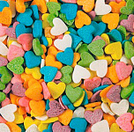 Посыпка сердечки разноцветные 100 гр 16083