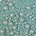 Рис воздушный в глазури (жемчуг бирюза) 6-8 мм 50 гр арт 190