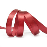 Лента атласная бордовая (029) ширина 12 мм длина 22,86 м
