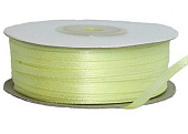 Лента атласная оливковая ширина 6 мм длина 33 м 