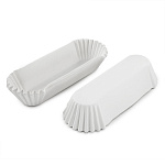 Капсулы для эклеров белые размер 110*28*26 100 шт