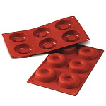 Форма силиконовая для профессионального использования на 6 ячеек Саварен большой SF012  