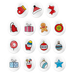 Сахарная фигурка мини Медальоны Рождество d14 мм 10 шт 79118