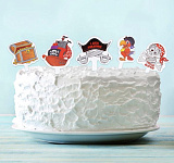 Топперы для сладостей "Пиратская вечеринка", набор 10 шт.