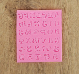 Молд "Цифры и английский алфавит" 11х9,5х0,5 см