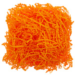 Наполнитель для коробок бумажный оранжевый неон 50 гр, арт 121