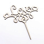 Топпер Love с сердечками