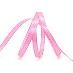 Лента атласная ярко розовая (012) ширина 6 мм, длина 22,86 м