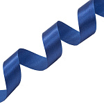 Лента атласная темно синяя (156) ширина 25 мм длина 22,86 м