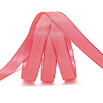 Лента атласная коралловая (024) , ширина 12 мм, длина 22,86 м