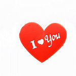 Наклейки из ткани I Love you