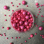 Шарики сахарные Цвет Любви 50 гр микс d3мм, 6мм, 7,5мм