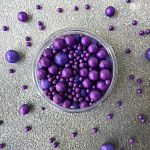 Шарики сахарные Фиалка 50 гр микс d3мм, 6мм, 7,5мм 