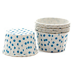 Капсулы плотные белые в  синий горошек 50/40 50 шт FZM