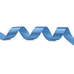 Лента атласная голубая (140) ширина 25 мм длина 22,86 м 