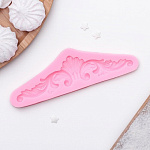 Молд "Лепнина" 14,3*7*0,9 см, цвет розовый 2854726