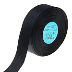 Лента атласная черная, ширина 12 мм длина 33 м артBlack
