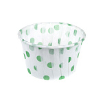 Капсулы плотные белые в зеленый горошек 50/40 50 шт FZM