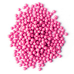 Посыпка кукурузные шарики в белом шоколаде с ароматом малины 3-4 мм 100 гр