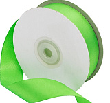 Лента атласная салатовая ширина 25 мм длина 33 м арт 3033