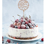 Топпер деревянный «С НОВЫМ ГОДОМ Венок» 17*29 см 3811747