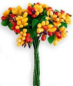 Застежки-цветы для упаковки кондитерских изделий, 12 шт