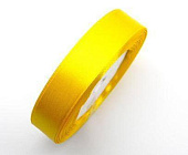 Лента атласная желтая, ширина 12 мм длина 33 м арт 3015