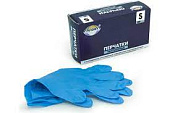 Перчатки нитриловые голубые  100 штук размер S  