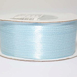 Лента атласная голубая ширина 3 мм, длина 91,44 м