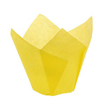 Капсулы бумажные "Тюльпаны" желтые 50/90 10 шт