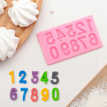 Молд «Цифры с объёмом», 10×5,7×0,7 см 4288398