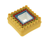 Набор форм из пластика для печенья Квадрат 5 шт 114628